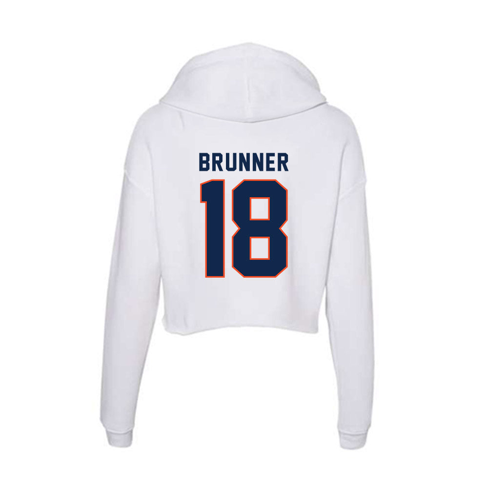 Virginia - NCAA Women's Soccer : Sarah Brunner - Women's Crop Fleece Hoodie-1