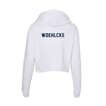 Virginia - NCAA Women's Track & Field : Ella Woehlcke - Women's Crop Fleece Hoodie-1