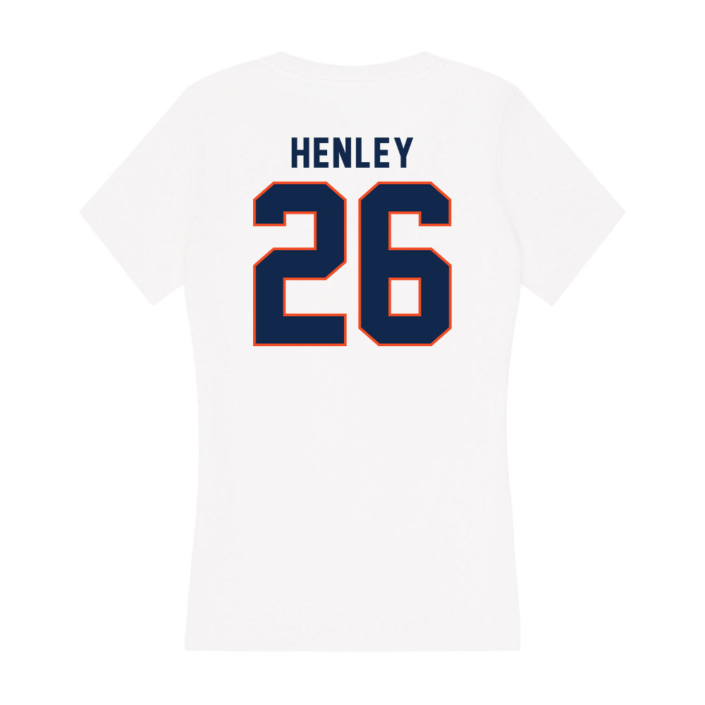 Virginia - NCAA Softball : Savanah Henley - Women's V-Neck T-Shirt-1