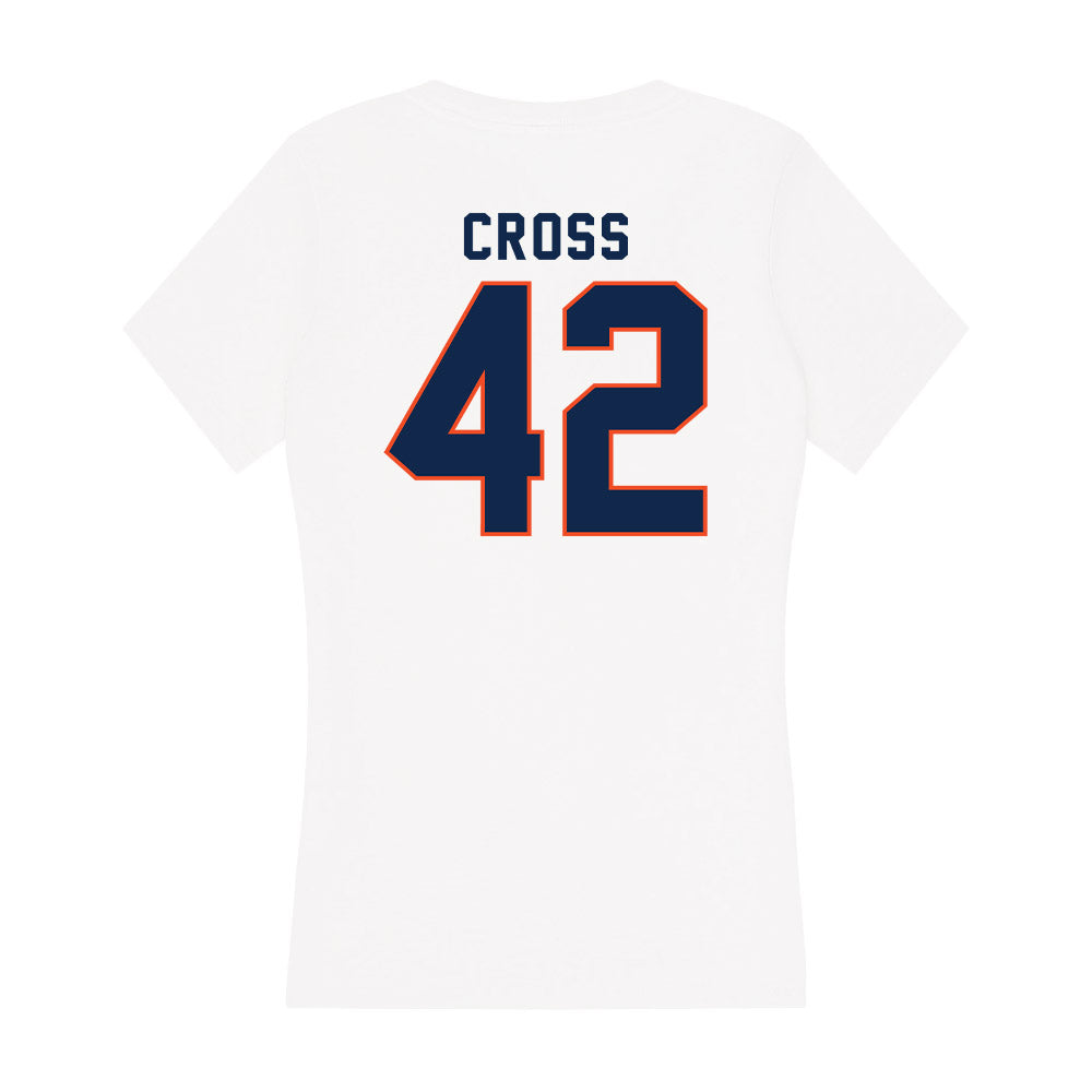 Virginia - NCAA Football : Kendall Cross - Women's V-Neck T-Shirt-1