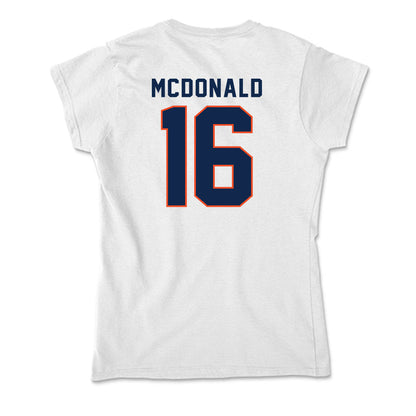 Virginia - NCAA Football : Trey McDonald - Soft Style Women’s T-Shirt-1