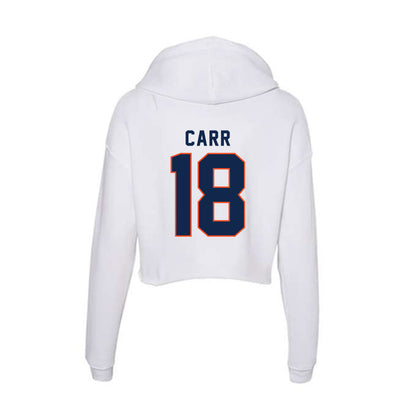 Virginia - NCAA Softball : Melissa Carr - Women's Crop Fleece Hoodie-1