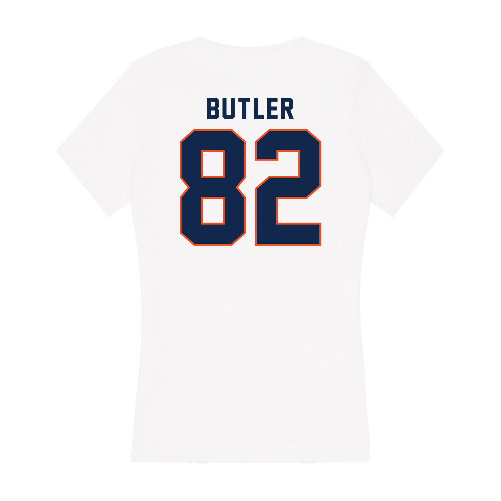 Virginia - NCAA Football : Kam Butler - Women's V-Neck T-Shirt-1