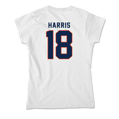 Virginia - NCAA Baseball : Sam Harris - Soft Style Women’s T-Shirt-1