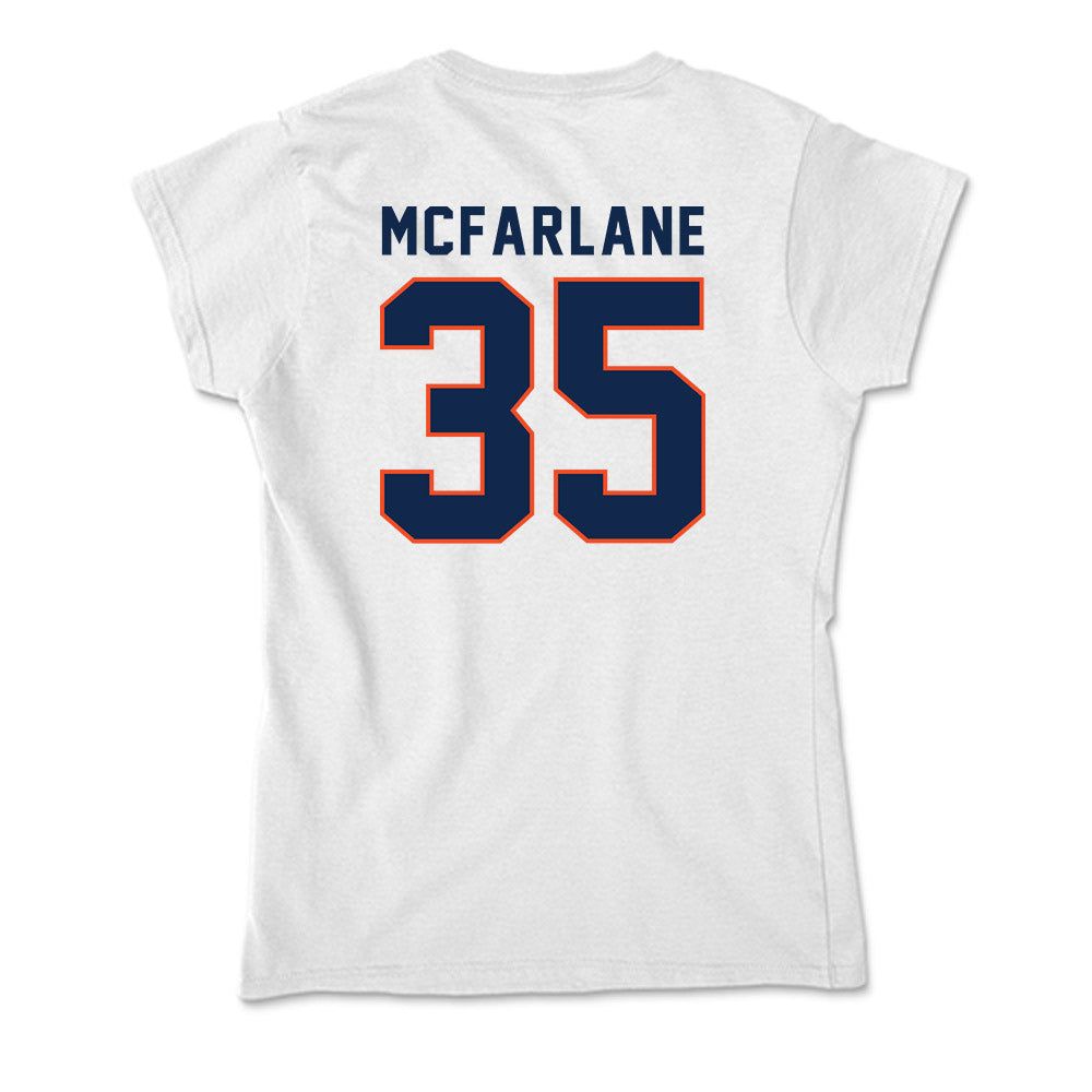 Virginia - NCAA Men's Lacrosse : Burke McFarlane - Soft Style Women’s T-Shirt-1