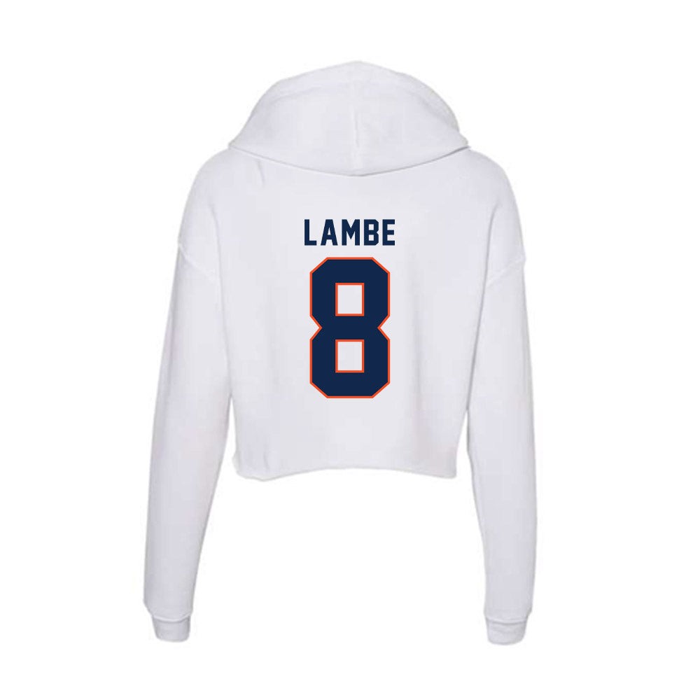 Virginia - NCAA Men's Soccer : Brendan Lambe - Women's Crop Fleece Hoodie-1