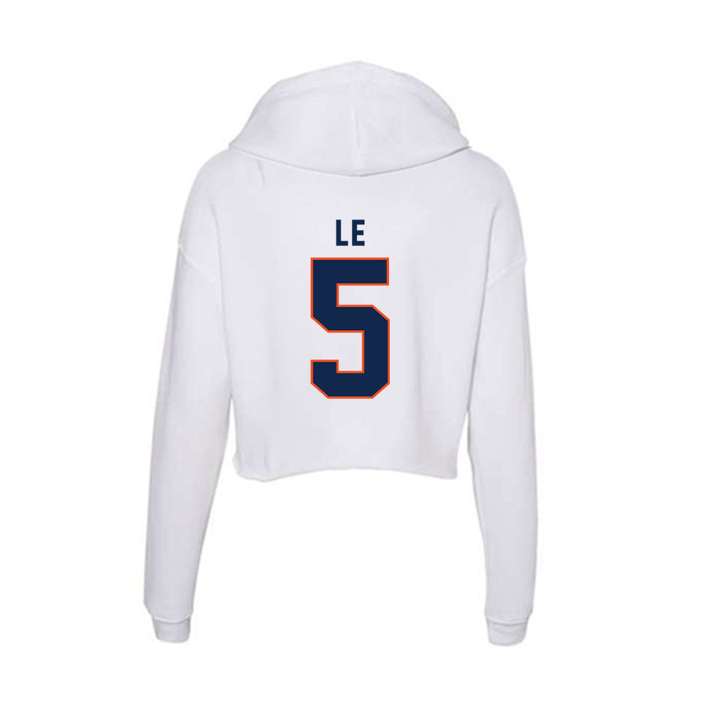 Virginia - NCAA Women's Volleyball : Ashley Le - Women's Crop Fleece Hoodie-1