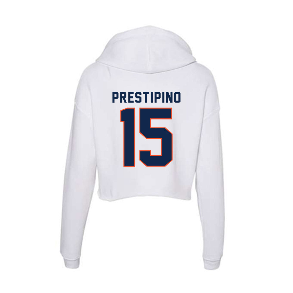 Virginia - NCAA Men's Lacrosse : Michael Prestipino - Women's Crop Fleece Hoodie-1