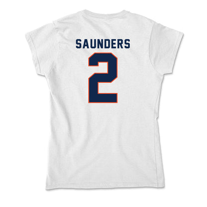 Virginia - NCAA Men's Basketball : Elijah Saunders - Soft Style Women’s T-Shirt-1