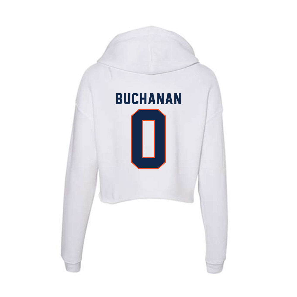 Virginia - NCAA Men's Basketball : Blake Buchanan - Women's Crop Fleece Hoodie-1