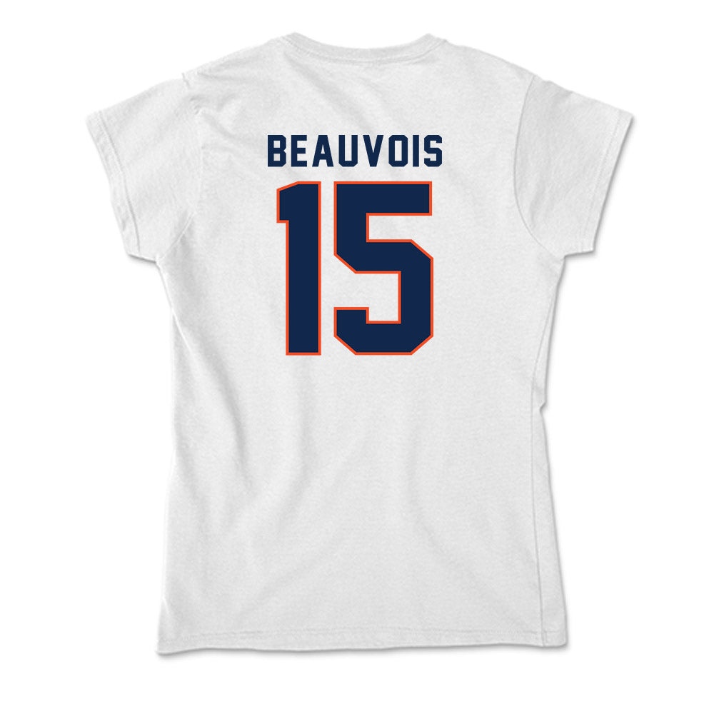 Virginia - NCAA Men's Soccer : Triton Beauvois - Soft Style Women’s T-Shirt-1