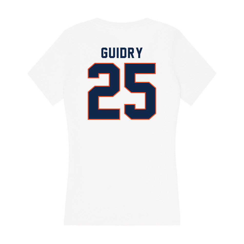 Virginia - NCAA Women's Soccer : Samar Guidry - Women's V-Neck T-Shirt-1