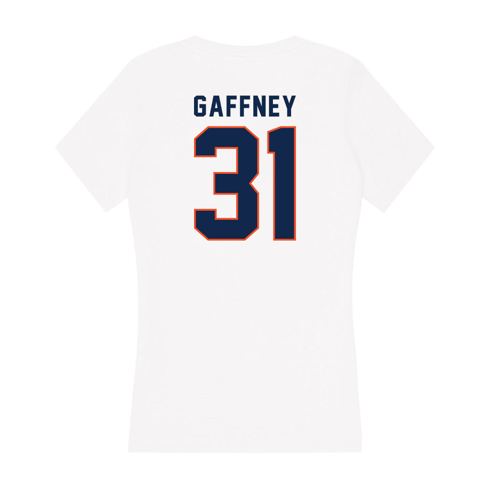 Virginia - NCAA Football : Micah Gaffney - Women's V-Neck T-Shirt-1