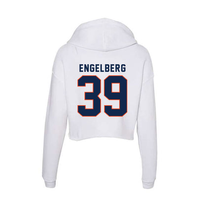 Virginia - NCAA Football : Robbie Engelberg - Women's Crop Fleece Hoodie-1