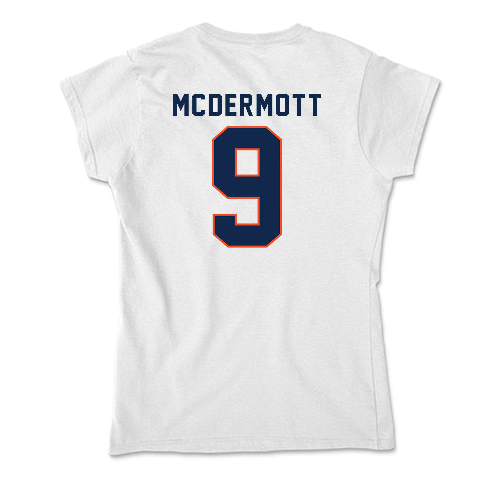 Virginia - NCAA Women's Soccer : Meredith McDermott - Soft Style Women’s T-Shirt-1