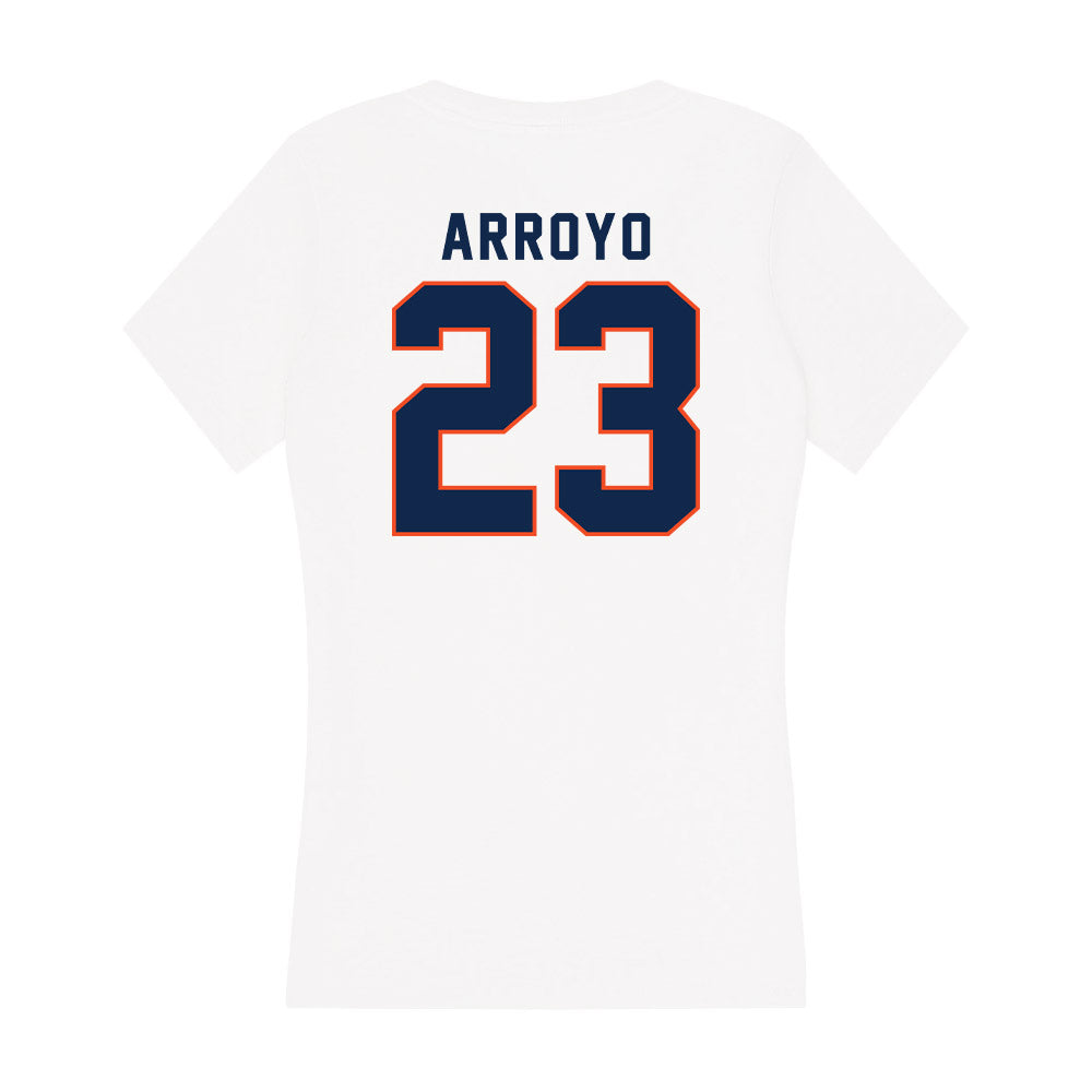 Virginia - NCAA Baseball : Chris Arroyo - Women's V-Neck T-Shirt-1