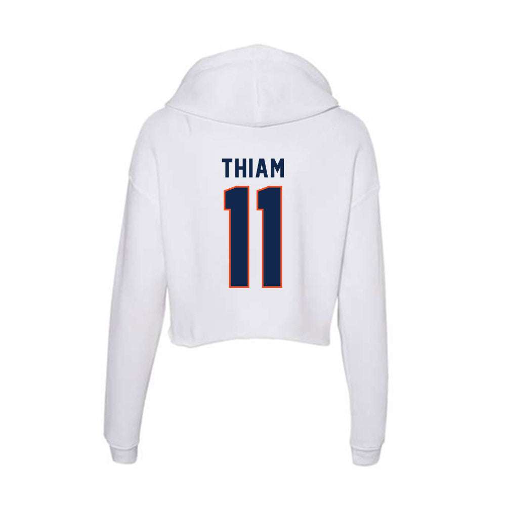 Virginia - NCAA Men's Soccer : Mouhameth Thiam - Women's Crop Fleece Hoodie-1