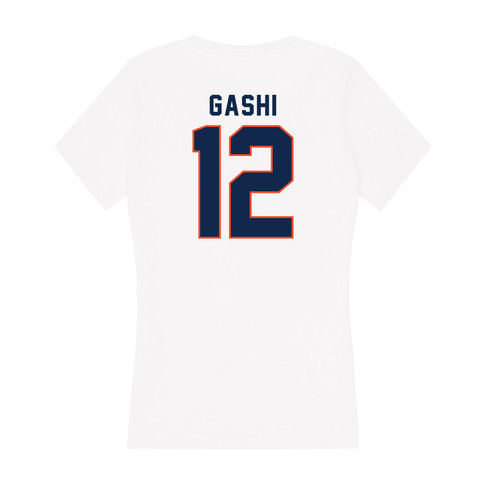 Virginia - NCAA Men's Soccer : Albin Gashi - Women's V-Neck T-Shirt-1