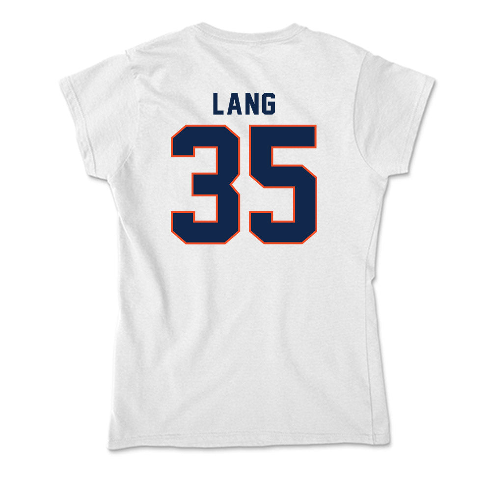 Virginia - NCAA Men's Basketball : Carter Lang - Soft Style Women’s T-Shirt-1