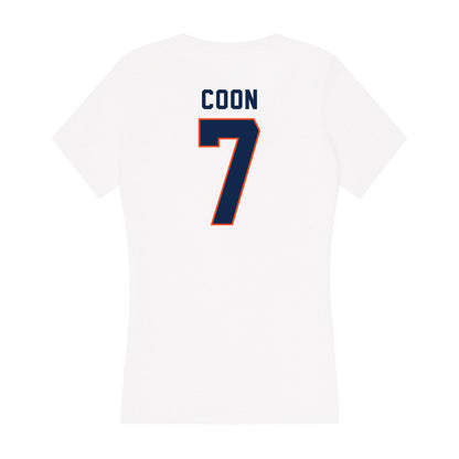 Virginia - NCAA Softball : Sarah Coon - Women's V-Neck T-Shirt-1