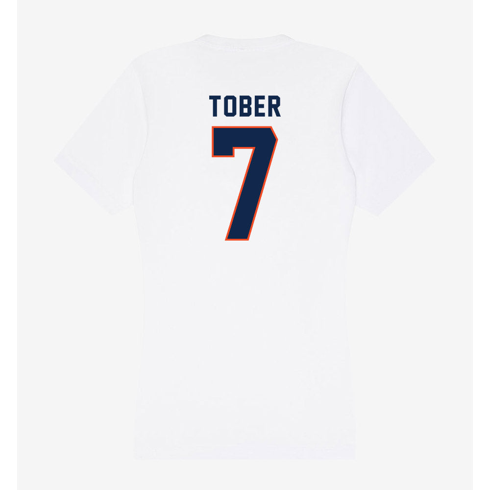 Virginia - NCAA Softball : Hannah Tober - Women's V-Neck T-Shirt-1