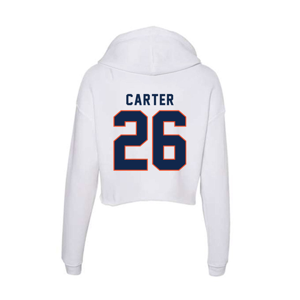 Virginia - NCAA Women's Soccer : Maya Carter - Women's Crop Fleece Hoodie-1