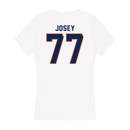 Virginia - NCAA Football : Noah Josey - Women's V-Neck T-Shirt-1