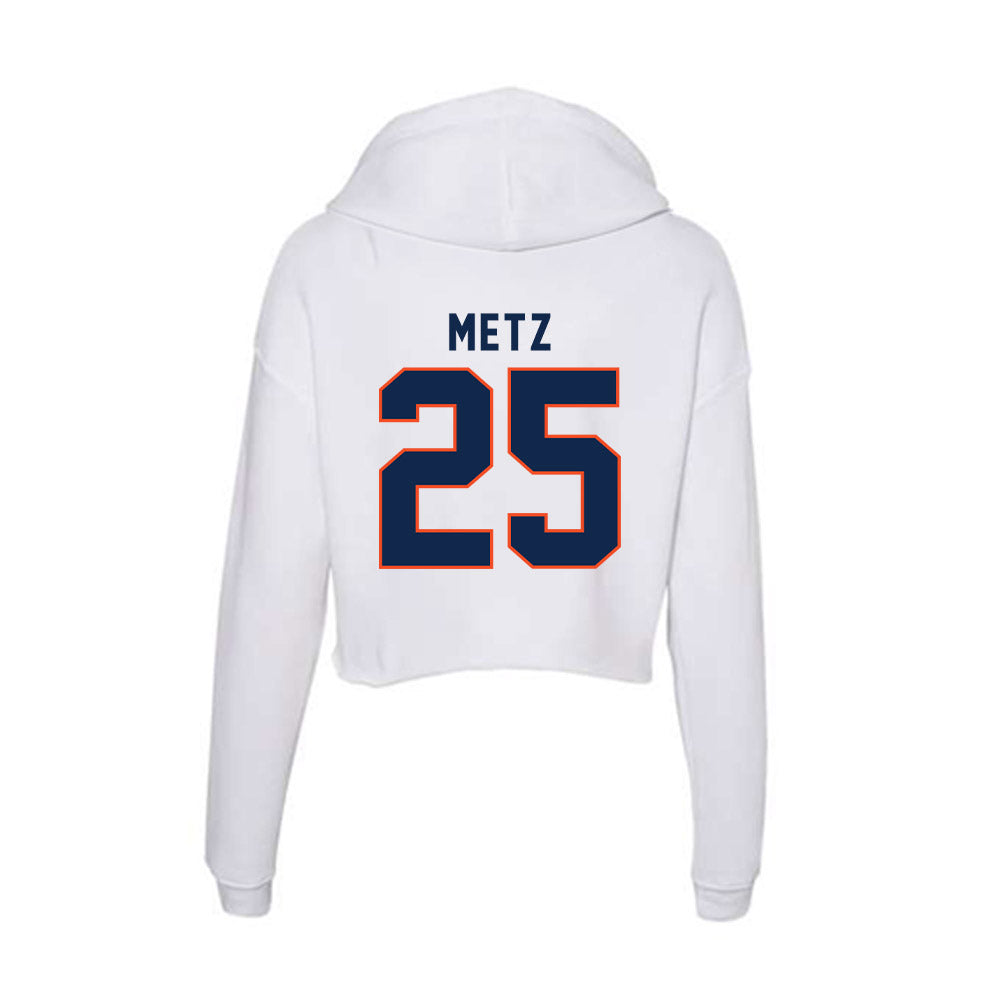 Virginia - NCAA Men's Lacrosse : Henry Metz - Women's Crop Fleece Hoodie-1