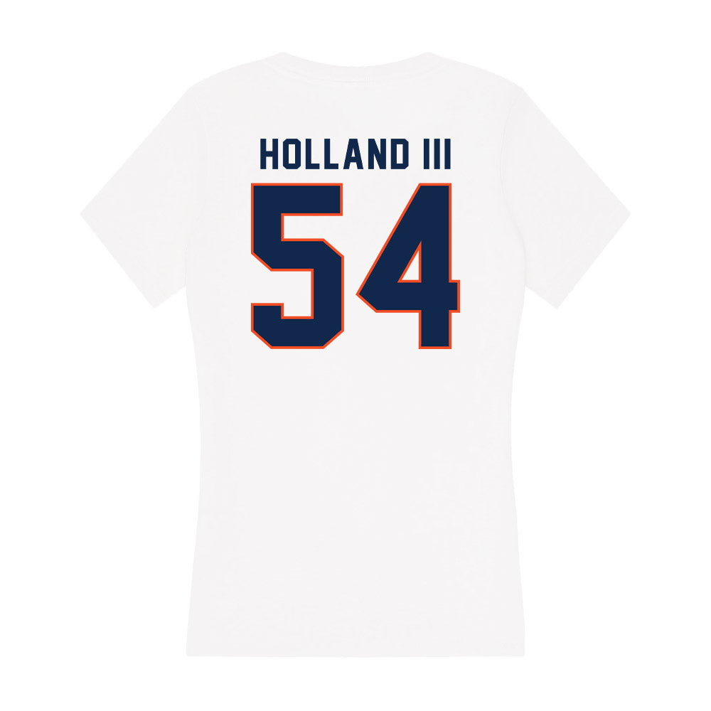 Virginia - NCAA Football : Joseph Holland III - Women's V-Neck T-Shirt-1