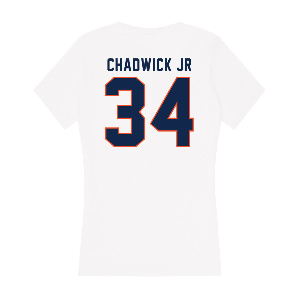 Virginia - NCAA Football : Kevin Chadwick Jr - Women's V-Neck T-Shirt-1