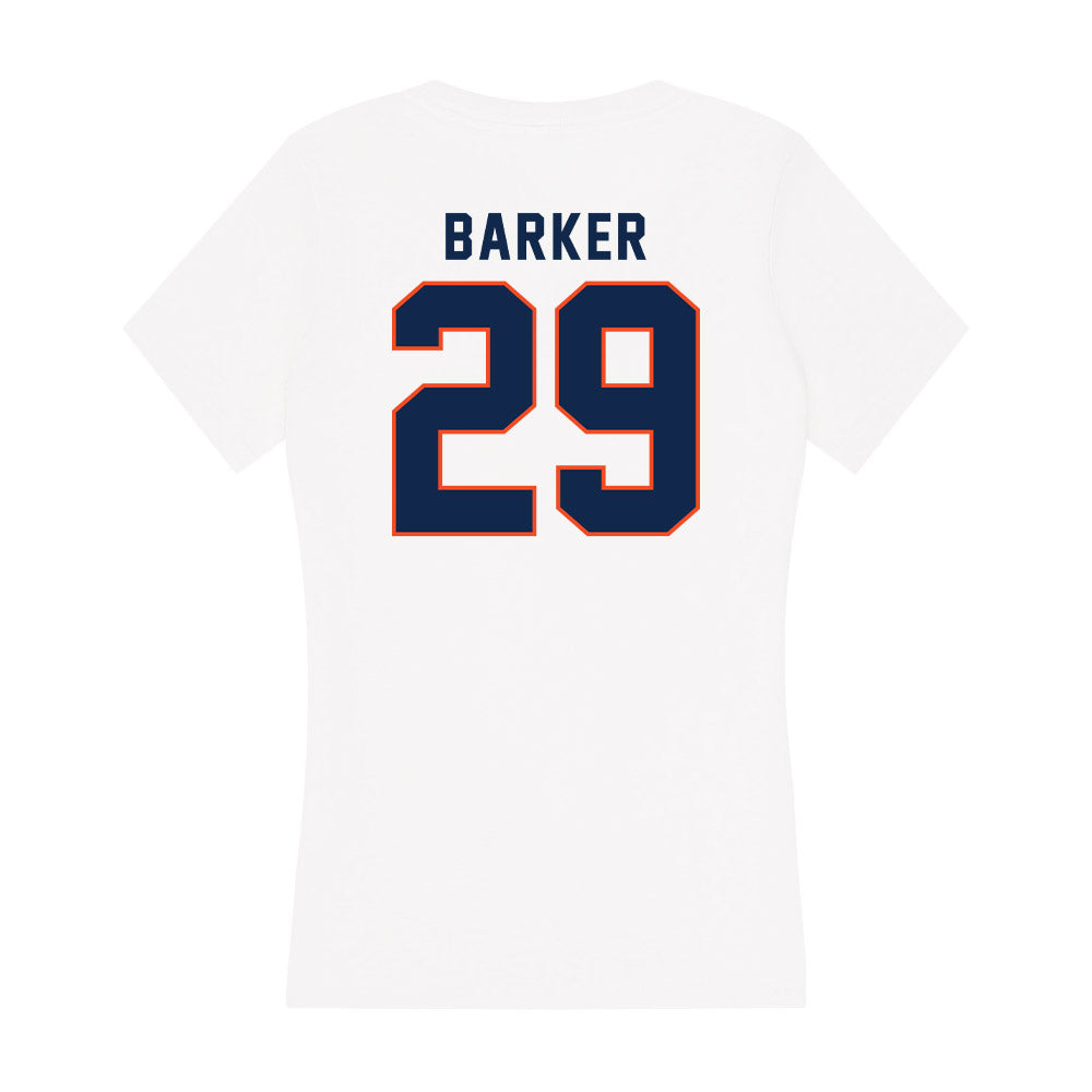 Virginia - NCAA Baseball : Blake Barker - Women's V-Neck T-Shirt-1