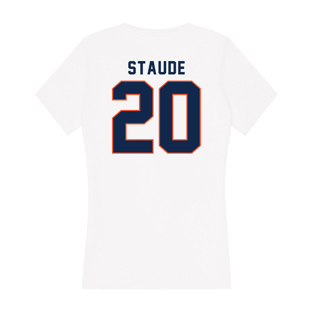 Virginia - NCAA Women's Soccer : Talia Staude - Women's V-Neck T-Shirt-1