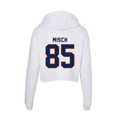 Virginia - NCAA Football : Grant Misch - Women's Crop Fleece Hoodie-1