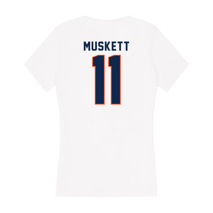 Virginia - NCAA Football : Tony Muskett - Women's V-Neck T-Shirt-1