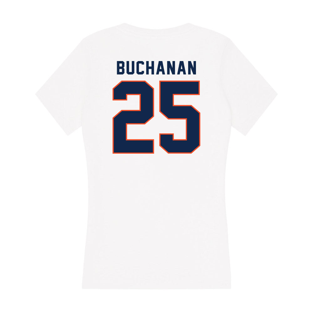 Virginia - NCAA Baseball : Matthew Buchanan - Women's V-Neck T-Shirt-1