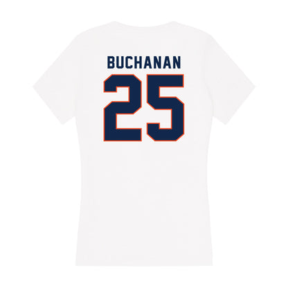 Virginia - NCAA Baseball : Matthew Buchanan - Women's V-Neck T-Shirt-1