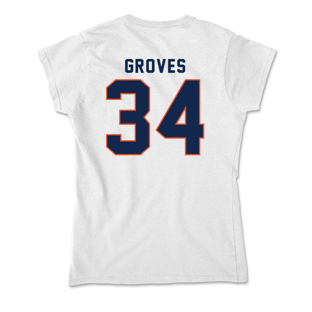 Virginia - NCAA Men's Basketball : Jacob Groves - Soft Style Women’s T-Shirt-1