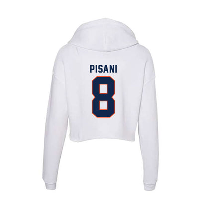 Virginia - NCAA Men's Lacrosse : Luke Pisani - Women's Crop Fleece Hoodie-1