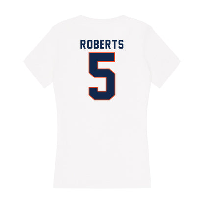 Virginia - NCAA Men's Basketball : Desmond Roberts - Women's V-Neck T-Shirt-1