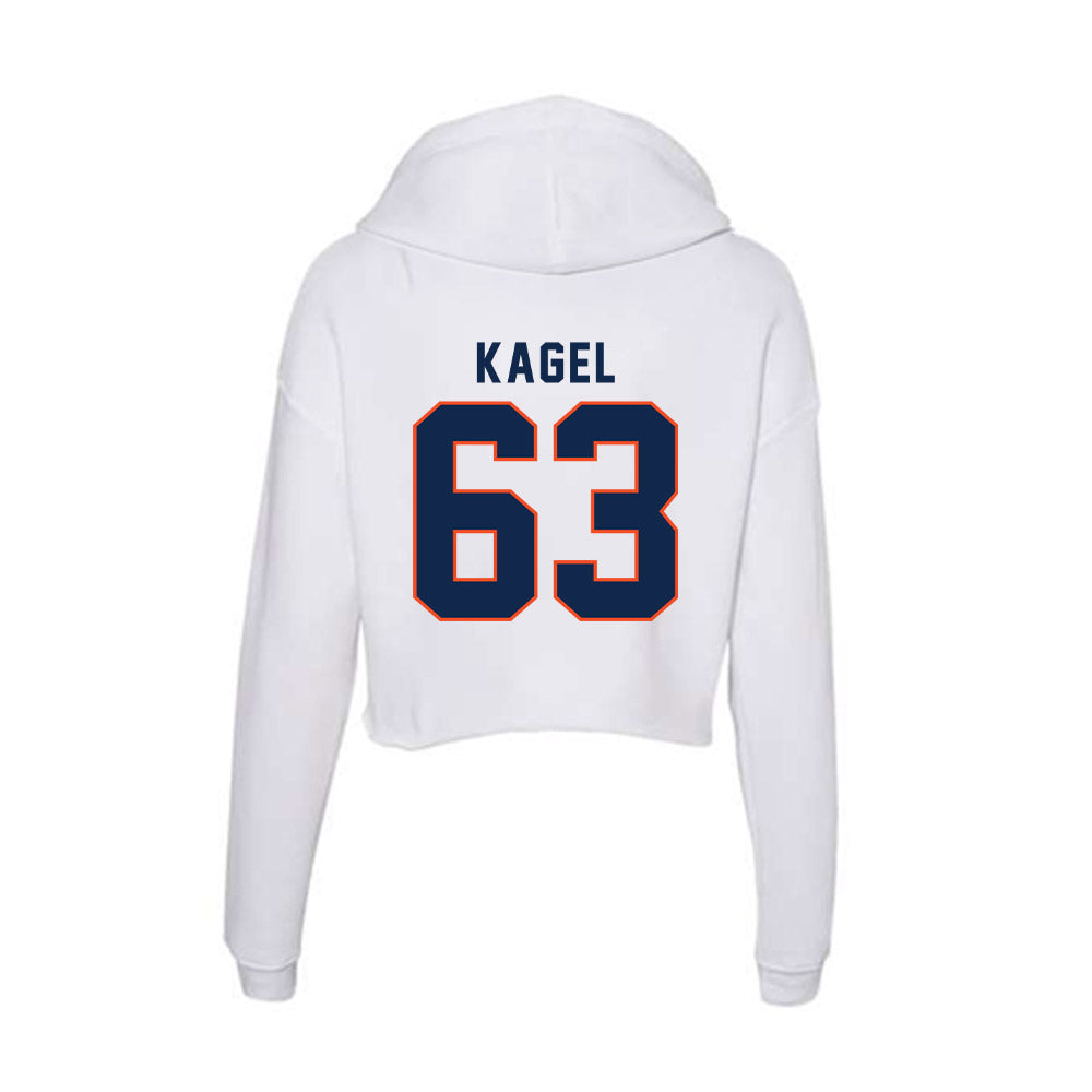 Virginia - NCAA Football : Joey Kagel - Women's Crop Fleece Hoodie-1