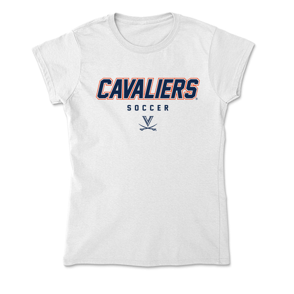 Virginia - NCAA Men's Soccer : Miguel Adoboe - Soft Style Women’s T-Shirt-0