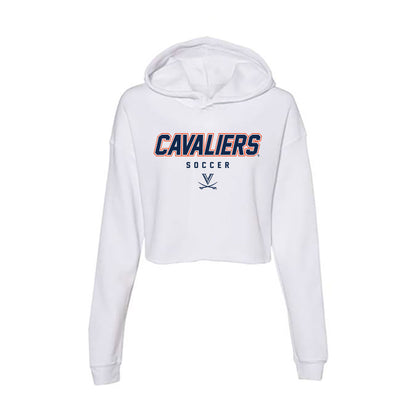 Virginia - NCAA Men's Soccer : Brendan Lambe - Women's Crop Fleece Hoodie-0