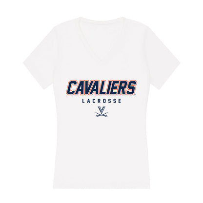 Virginia - NCAA Women's Lacrosse : Sophia Conti - Women's V-Neck T-Shirt-0