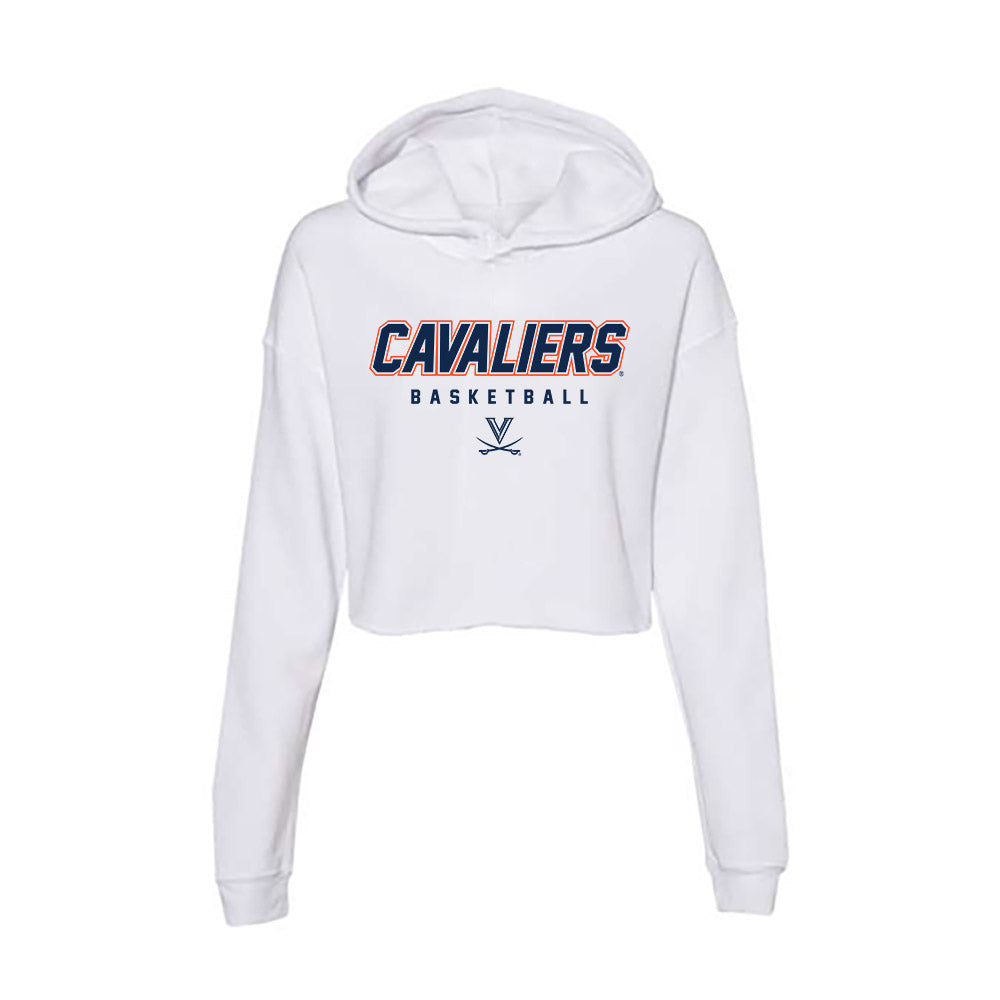 Virginia - NCAA Women's Basketball : Jillian Brown - Women's Crop Fleece Hoodie-0