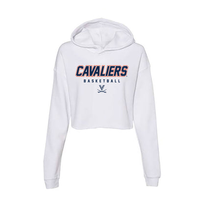 Virginia - NCAA Women's Basketball : Jillian Brown - Women's Crop Fleece Hoodie-0