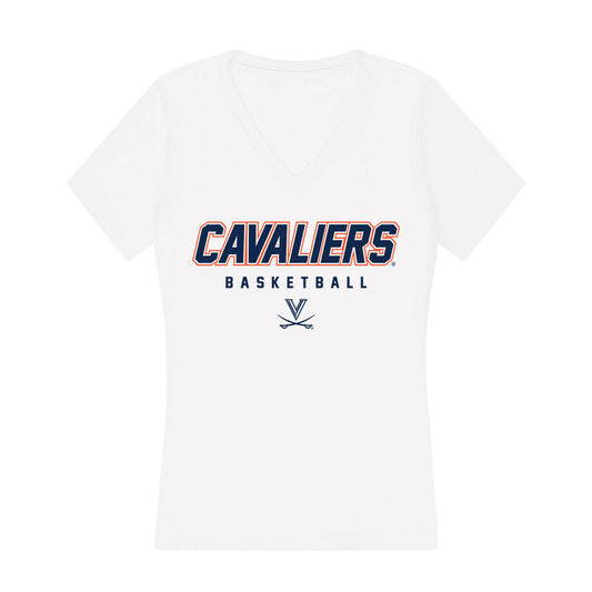 Virginia - NCAA Men's Basketball : Thijs De Ridder - Women's V-Neck T-Shirt-0