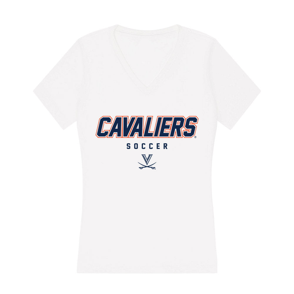 Virginia - NCAA Women's Soccer : Natalia Staude - Women's V-Neck T-Shirt-0