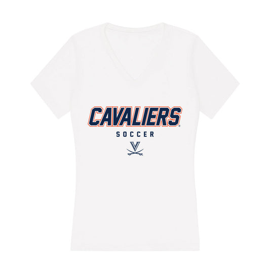 Virginia - NCAA Women's Soccer : Natalia Staude - Women's V-Neck T-Shirt-0