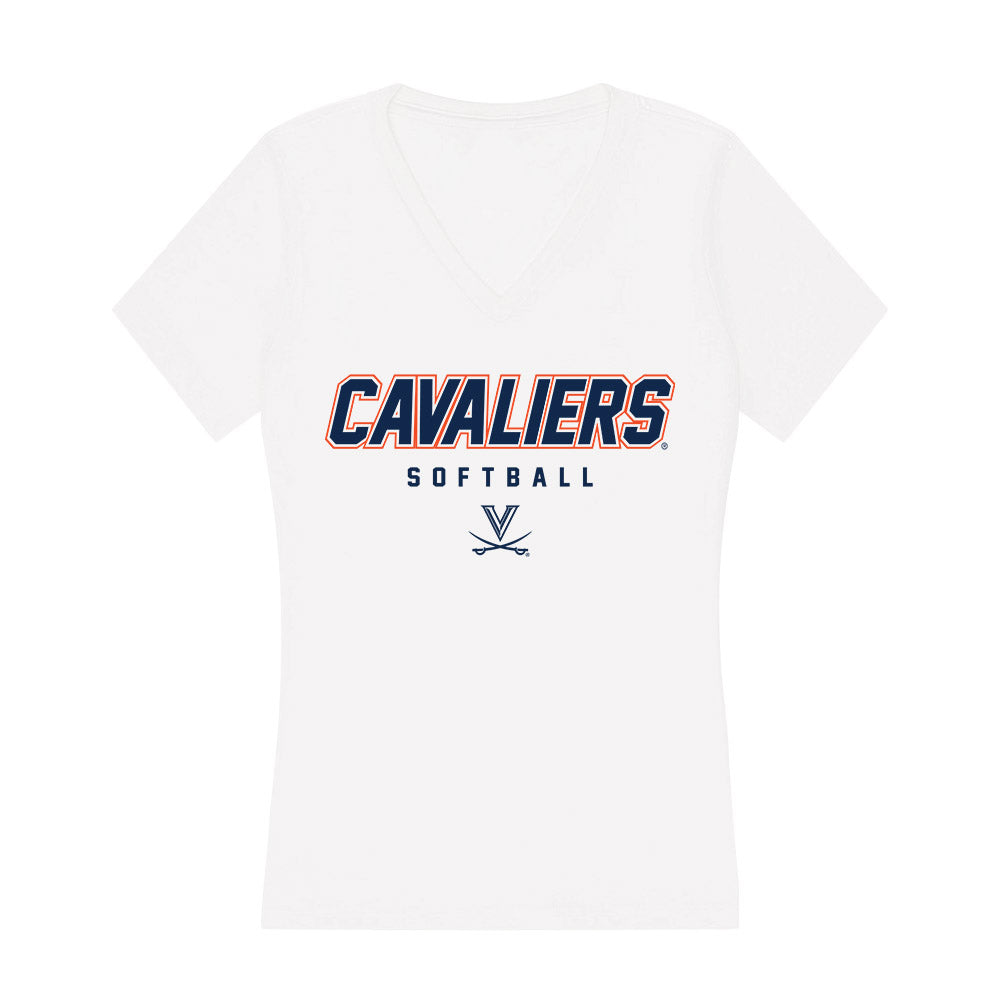 Virginia - NCAA Softball : Julia Cuozzo - Women's V-Neck T-Shirt-0