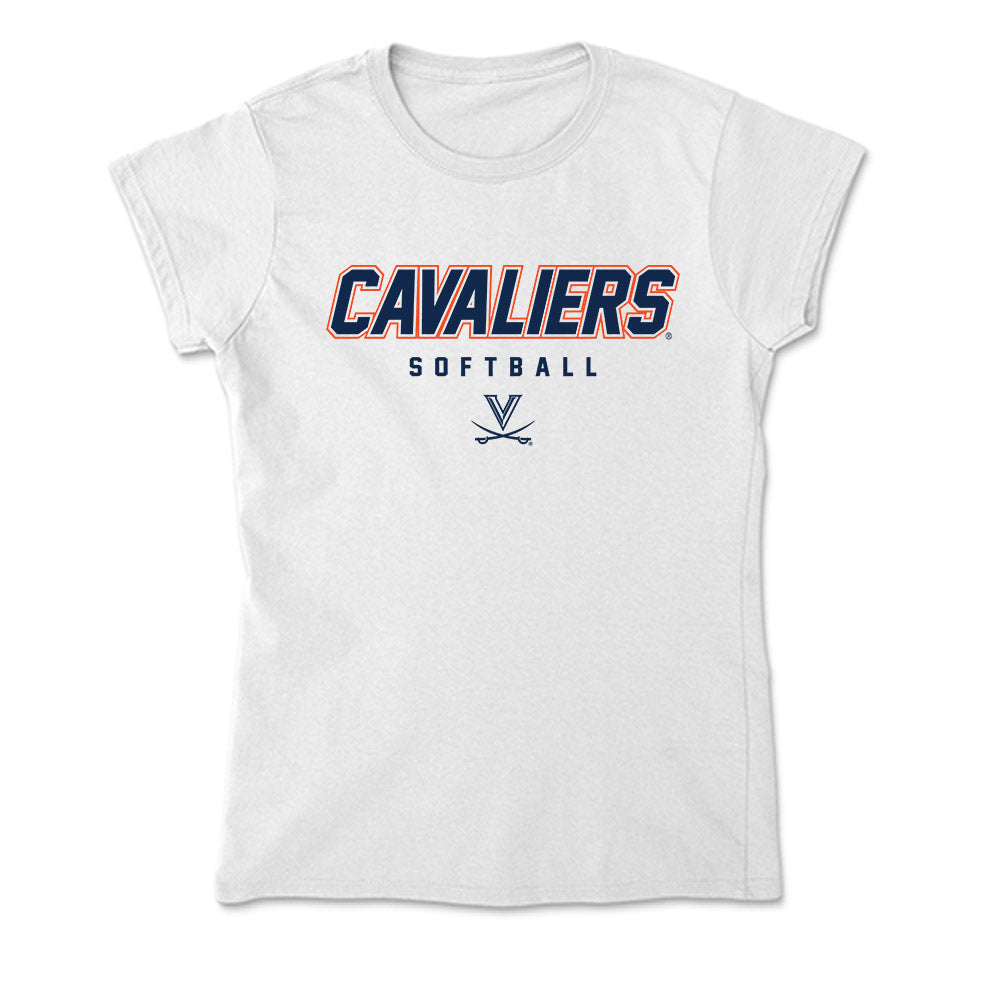 Virginia - NCAA Softball : Reece Holbrook - Soft Style Women’s T-Shirt-0